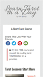 Mobile Screenshot of learntarotinaday.com